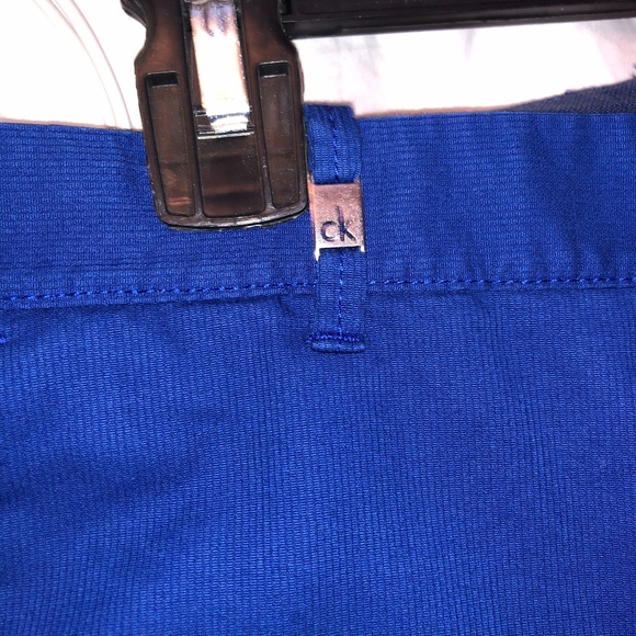 Royal Blue Calvin Klein Slim Fit Shorts, 36 - Picture 4 of 5